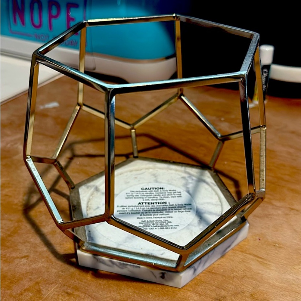 Bath and Body Works 3 Wick Candle Holder